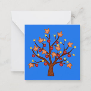 Happy fall tree note card