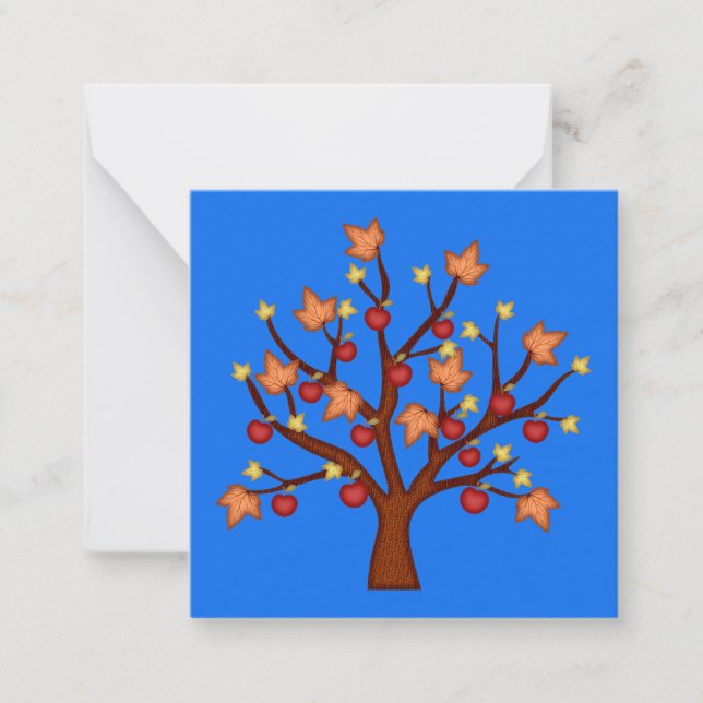 Happy fall tree note card (Front)