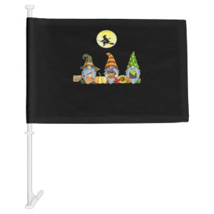 Happy Fall Y’all Cute Halloween Gnomes It’s Fall Y Car Flag
