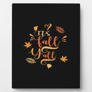 Happy Fall Y’all It’s Fall Y’all Retro Classic Plaque