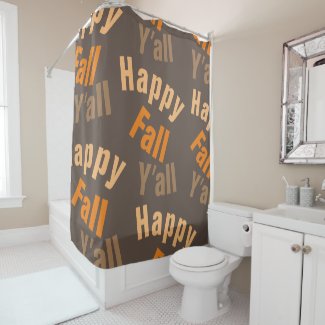 Happy Fall Y’all Pattern Brown Orange Tan