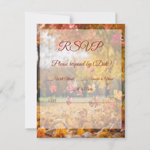 Happy Fall Y’all RSVP Card