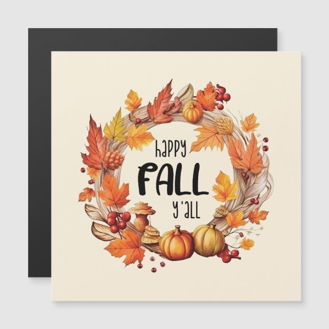 Happy Fall Y'all (Front/Back)