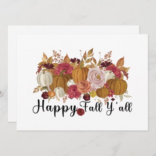 Happy Fall Y'all (Front/Back)