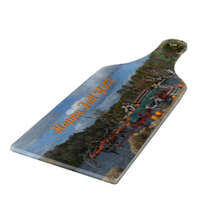 Happy Fall Y'all Autumn Novelty Display By Water Cutting Board