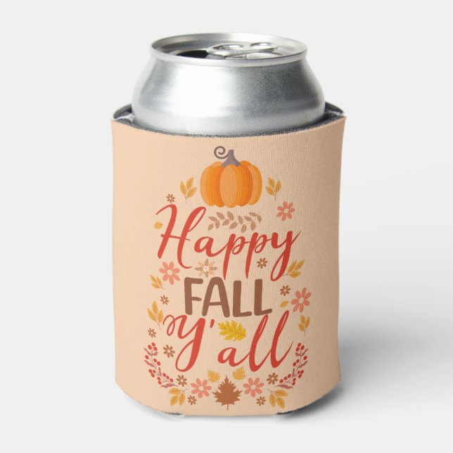 Happy fall y'all can cooler (Can Front)