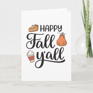 Happy Fall Y'all Card