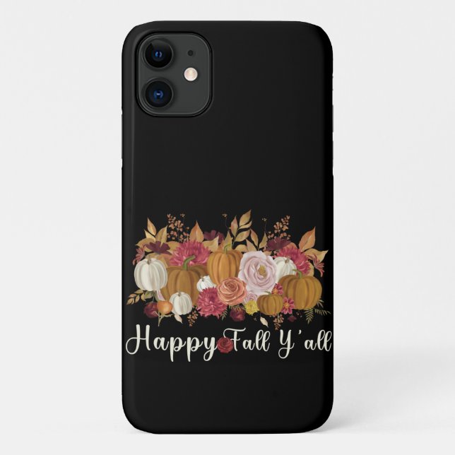 Happy Fall Y'all Case-Mate iPhone Case (Back)