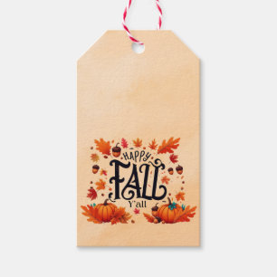Happy Fall Y'all classic Gift Tags