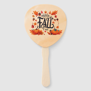 Happy Fall Y'all classic Hand Fan