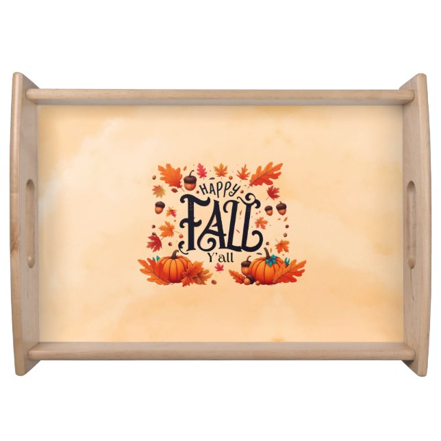 Happy Fall Y'all classic  Serving Tray (Front)