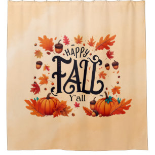 Happy Fall Y'all classic Shower Curtain