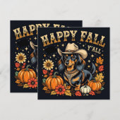 Happy Fall Y'All Dachshund  (Front/Back)