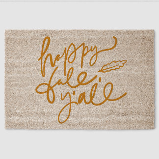 Happy Fall Y'all Fiber Doormat