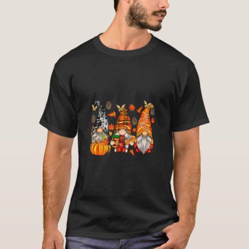 Happy Fall Yall Gnome Pumpkin Truck Autumn Thanks T_Shirt