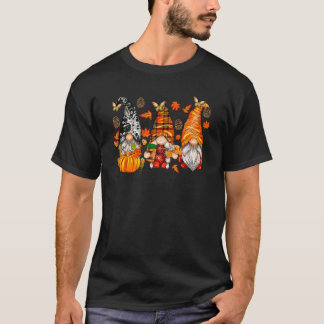 Happy Fall Y'all Gnome Pumpkin Truck Autumn Thanks T-Shirt