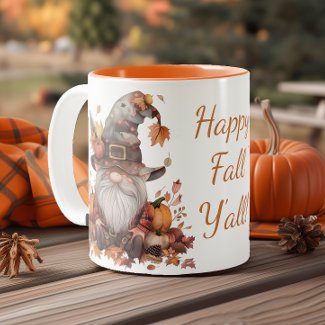 Happy Fall, Y'all Gnome