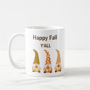 Happy fall y'all gnomes coffee mug