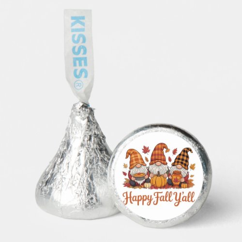 Happy Fall Y'all Gnomes Pumpkin Autumn Favor Kisse