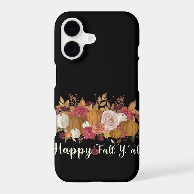 Happy Fall Y'all Iphone Case (Back)