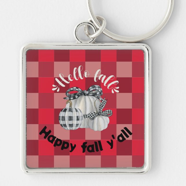 Happy Fall Y'all Keychain (Front)