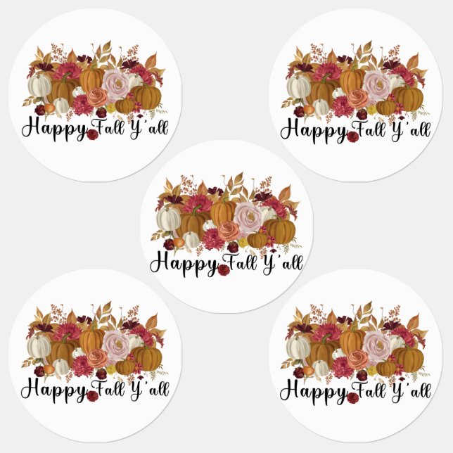 Happy Fall Y'all Labels (Group)