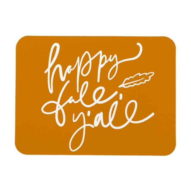 Happy Fall Y'all Magnet (Horizontal)