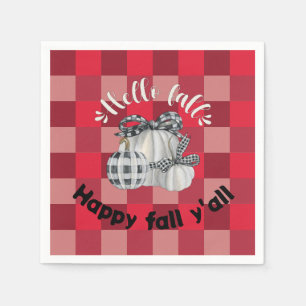 Happy Fall Y'all Napkins