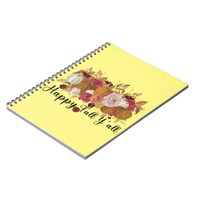 Happy Fall Y'all Notebook (Left Side)