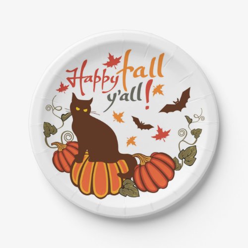 Happy fall yall paper plates