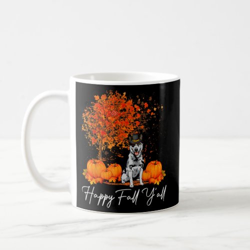 Happy Fall YAll Pumpkin Australian Cattle Dog Tha Coffee Mug