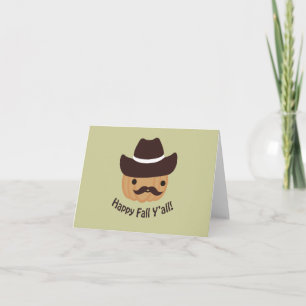 Happy Fall Y'all! Pumpkin Card