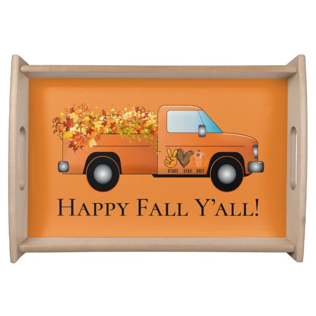 Happy Fall Y'all Serving Tray (Front)