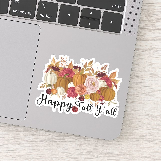 Happy Fall Y'all Sticker (Detail)
