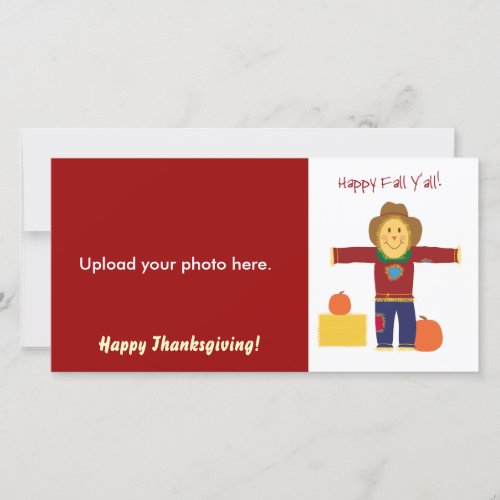 Happy Fall Yall Thanksgiving photo cards