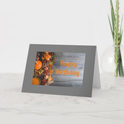 HAPPY FALL  YOUR BIRTHDAY CARD