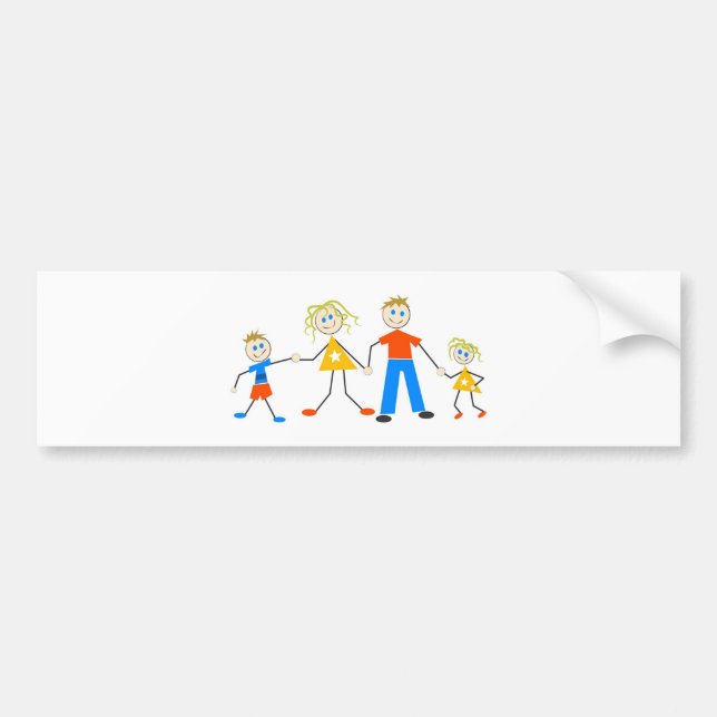 Happy Families Bumper Sticker (Front)