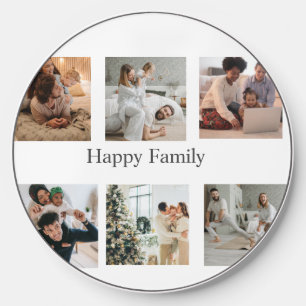 happy family and  your own photo college  wireless charger 
