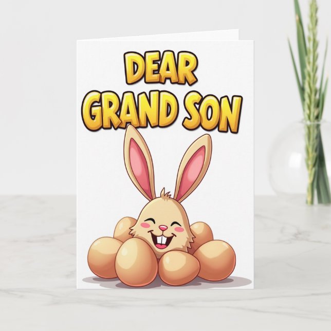 Happy Family Bunny Card (Front)
