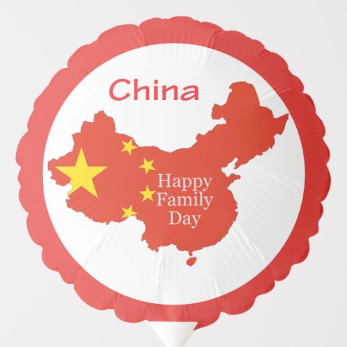 Happy Family Day China adoption Balloon