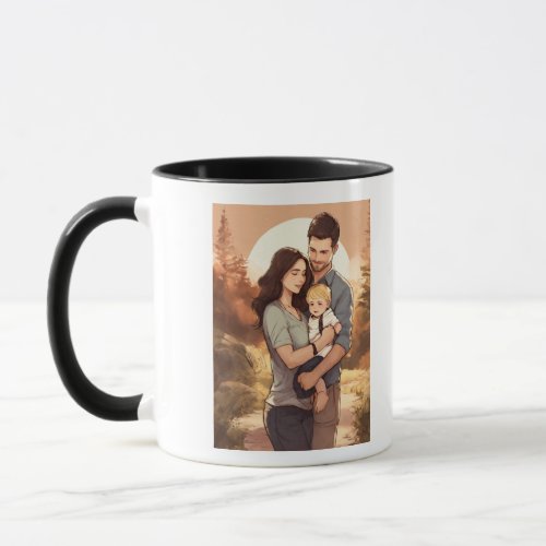 Happy family designed Coffee Cup
