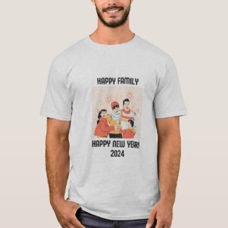 Happy Family Happy New Year 2024 T-Shirt