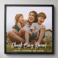 Happy Family Photo Holiday Keepsake Custom