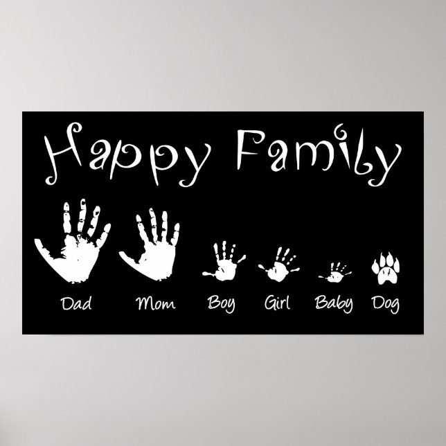 'Happy family' poster (Front)