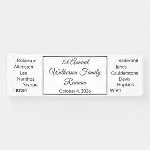Happy Family Reunion Banner