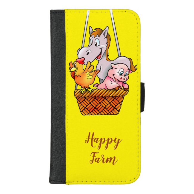 Happy Farm Animals iPhone 8/7 Plus Wallet Case