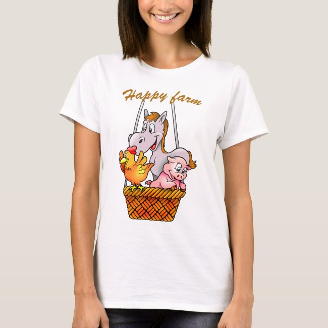 Happy Farm Animals T-Shirt