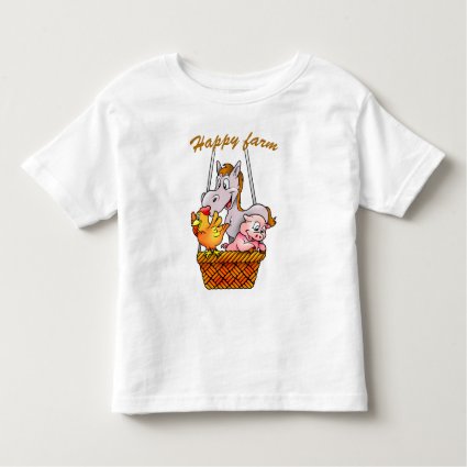Happy Farm Animals Toddler T-Shirt