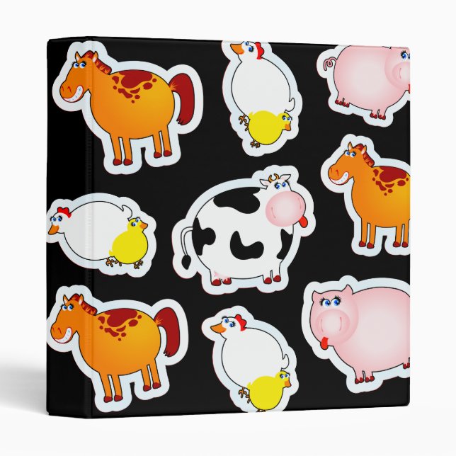 Happy farm background, binder (Front/Spine)