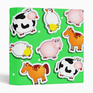 Happy farm background, binder